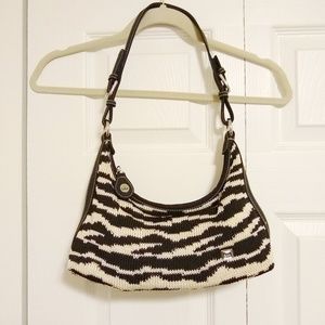The Sak Zebra Knit Handbag